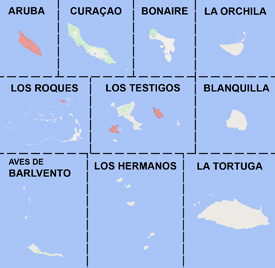 Range map of Gonatodes vittatus